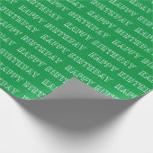 ハッピーバースデーモダンタイポグラフィ ラッピングペーパー (角)