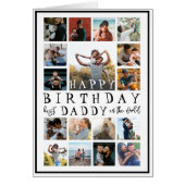 ハッピーバースデーモダンパパブラック&ホワイト17写真 (正面)