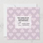 ハッピーバースデーモダンピンク20フォトコラージュ カード (裏面)