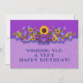 ハッピーバースデーモダンフォークアートフラワーズ (正面)