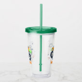 ハッピーバースデーモダンモンスターカートラック名 アクリルタンブラー (右)