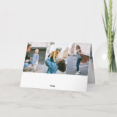 ハッピーバースデーモダン写真 カード (裏面)