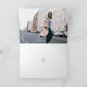 ハッピーバースデーモダン写真 カード (内部)