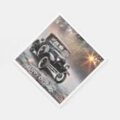 ハッピーバースデーモデルA車 スタンダードランチョンナプキン (角)