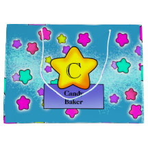 ハッピーバースデーモノグラムとパかわいらしステルスターズ