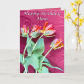 ハッピーバースデーモマチューリ鮮やかップカード カード (黄色い花)