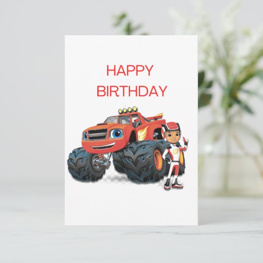 ハッピーバースデーモンスターカー願い。 招待状 (スタンド正面)