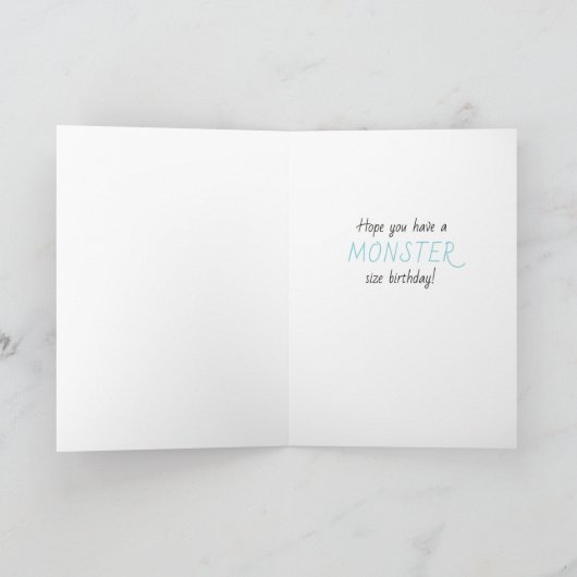 ハッピーバースデーモンスターズピンクブルー カード (内部)