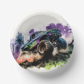 ハッピーバースデーモンスタートラックのスマッシュクラッシュボーイ ペーパーボウル (正面)