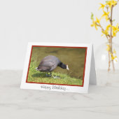 ハッピーバースデーユオールドクート カード (黄色い花)