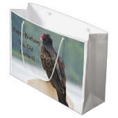 ハッピーバースデーユオールドブザード ラージペーパーバッグ (正面アングル)