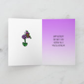 ハッピーバースデーユニコーンガール カード (内部)