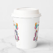 ハッピーバースデーユニコーン紙カップ 紙コップ (左)