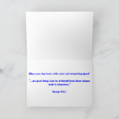 ハッピーバースデーユリカード カード (内部)