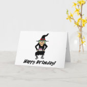 ハッピーバースデーユーオールドウィッチカード カード (黄色い花)