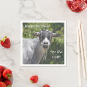 ハッピーバースデーユーオールドヤギ紙ナプキン スタンダードカクテルナプキン (インサイチュ)