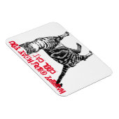 ハッピーバースデーユーカッコいいタビーキャット誕生日カード マグネット (右側)