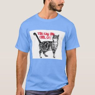 ハッピーバースデーユーカッコいいタビーキャット誕生日カード Tシャツ