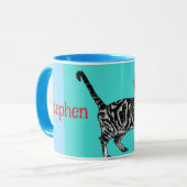 ハッピーバースデーユークールタブビーキャットメンズ夫 マグカップ (正面左)