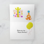 ハッピーバースデーユーモアのあるカード シーズンカード (内部)