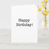 ハッピーバースデーユーモアカード カード (黄色い花)