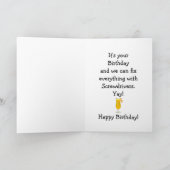 ハッピーバースデーユーモア – ドライバーレシピ カード (内部)