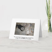 ハッピーバースデーユーモア – puppy friends カード (裏面)