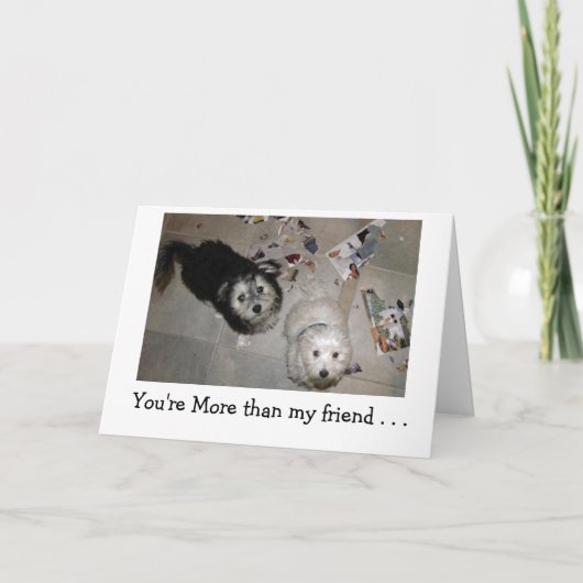 ハッピーバースデーユーモア – puppy friends カード (正面)