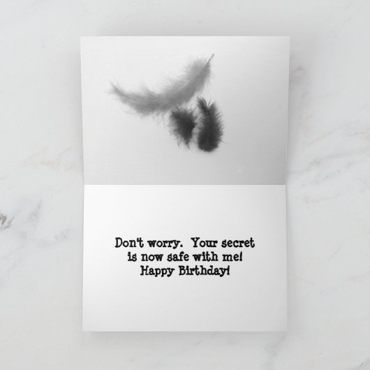 ハッピーバースデーユーモスカリコペルシア子猫カード カード (内部)