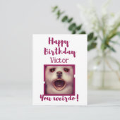 ハッピーバースデーユーワイルドカパーソナライズされたード (スタンド正面)