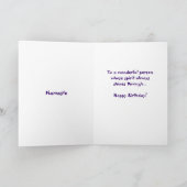 ハッピーバースデーヨガガール! – ヨガライフスタイル カード (内部)