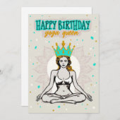 ハッピーバースデーヨガクイーンカード シーズンカード (正面/裏面)