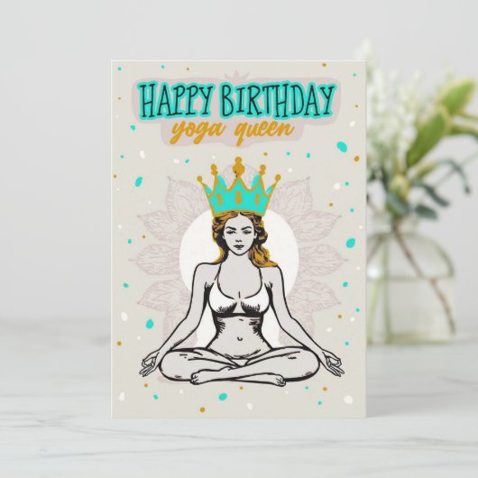 ハッピーバースデーヨガクイーンカード シーズンカード (スタンド正面)