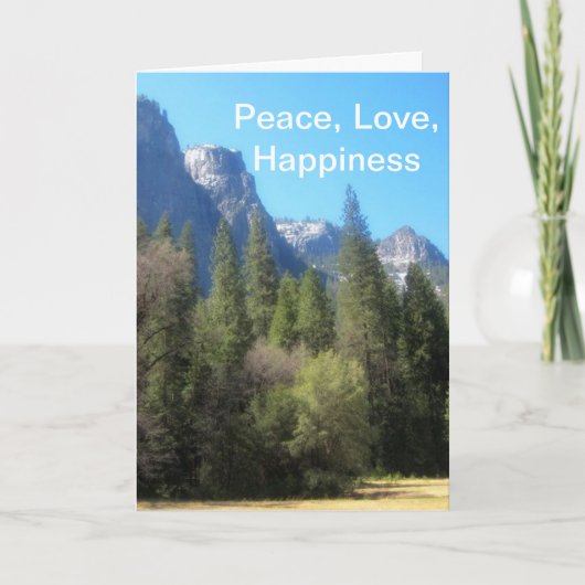 ハッピーバースデーヨセミテ国立公園(C) カード (正面)