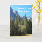 ハッピーバースデーヨセミテ国立公園(C) カード (黄色い花)