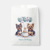 ハッピーバースデーヨークシャーテリア犬 フェイバーバッグ (正面)