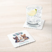 ハッピーバースデーヨークシャーテリア犬 ペーパーコースター (インサイチュ)