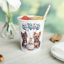 ハッピーバースデーヨークシャーテリア犬