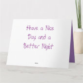 ハッピーバースデーライフはボックスタータンチェックプレイド カード (裏面)