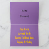 ハッピーバースデーライフはボックスタータンチェックプレイド カード (内部)