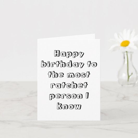 ハッピーバースデーラチェットカード カード (小さな植物)