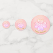 ハッピーバースデーラッキーピンククローバー コンフェッティ (正面)