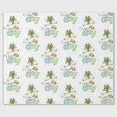 ハッピーバースデーラッピング紙おもしろいカエル ラッピングペーパー (フラット)