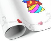 ハッピーバースデーラッピング紙おもしろいカップケーキ ラッピングペーパー (ロールコーナー)