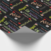 ハッピーバースデーラッピング紙アビゲイル ラッピングペーパー (角)