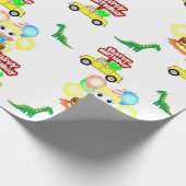ハッピーバースデーラッピング紙アリゲータ ラッピングペーパー (角)