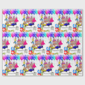 ハッピーバースデーラッピング紙オーバーザヒル ラッピングペーパー (フラット)