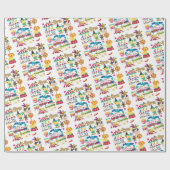 ハッピーバースデーラッピング紙カーニバル回路 ラッピングペーパー (フラット)