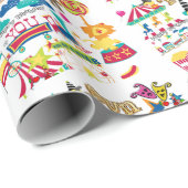 ハッピーバースデーラッピング紙カーニバル回路 ラッピングペーパー (ロールコーナー)
