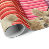 ハッピーバースデーラッピング紙キャットレディ誕生日 ラッピングペーパー (ロールコーナー)